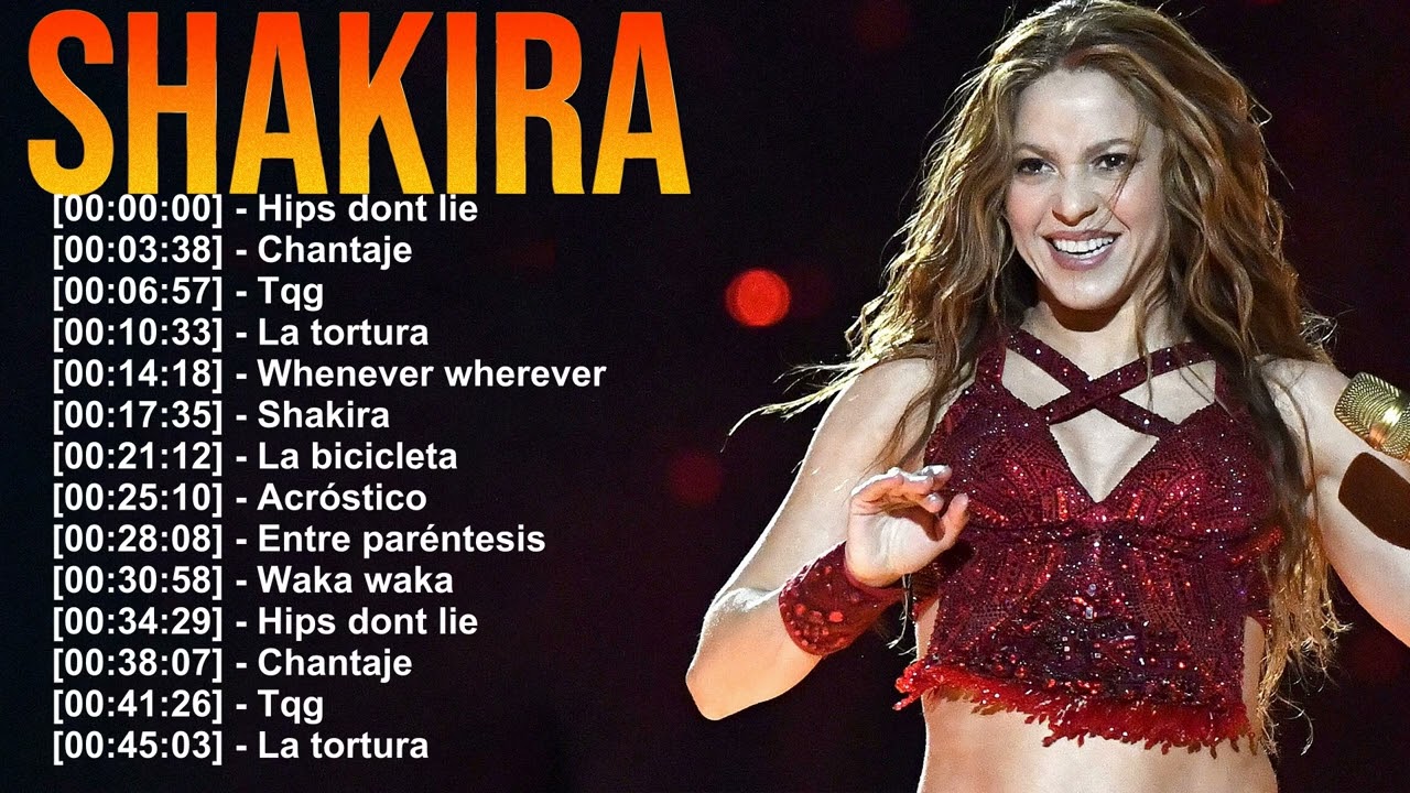 💃 Shakira – Dance-infused pop with messages of resilience, identity, and love 🎵