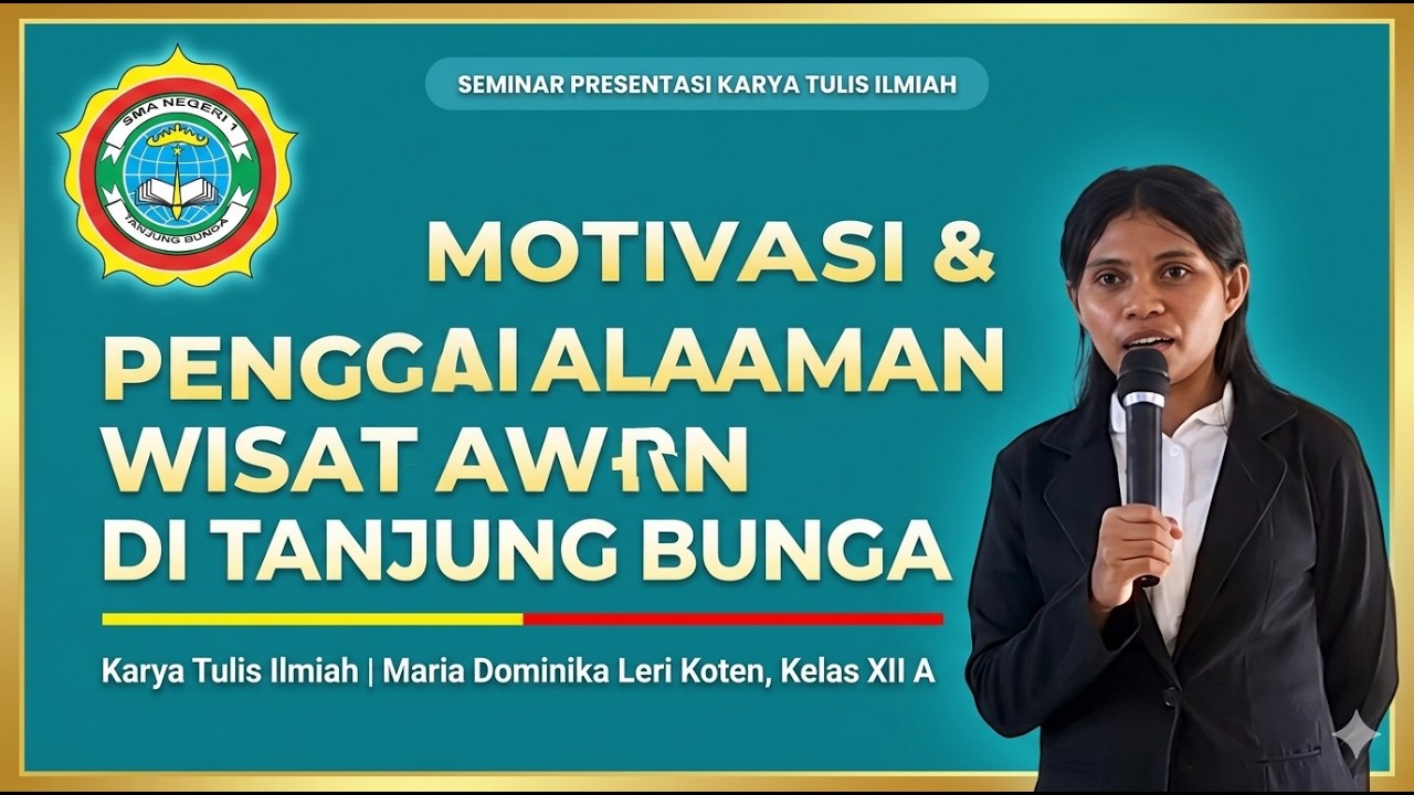Kenapa Wisata Ke Tanjung Bunga? Analisis Motivasi & Pengalaman Pengunjung (KTI SMAN 1 Tanjung Bunga)