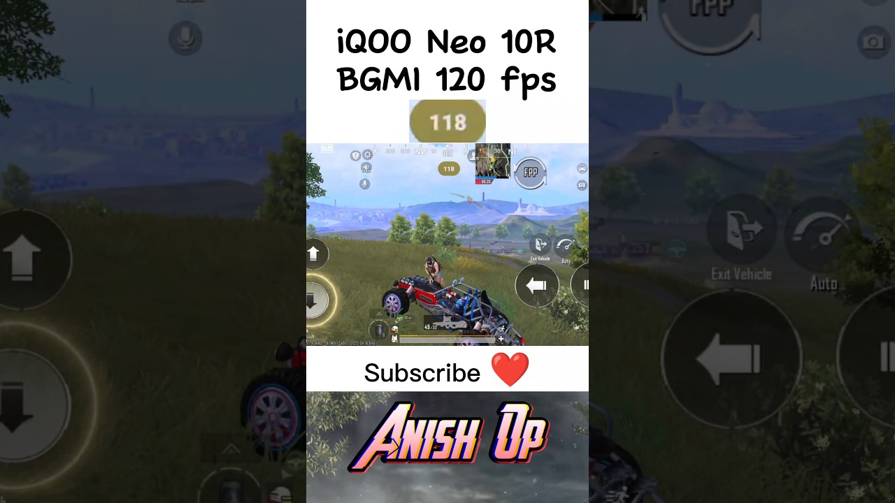 iQOO NEO 10R PUBG and BGMI test with fps meter 🔥#iqoo13 #bgmi #pubgmobile #pubg #gameplay #clutch
