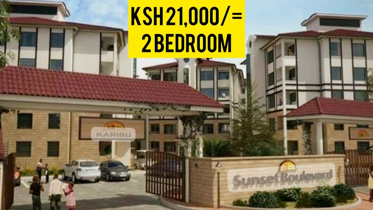 CHEAP APARTMENTS IN NAIROBI ATHIRIVER | 2 BEDROOM APPARTMENT TOUR | SUNSET BOULEVARD