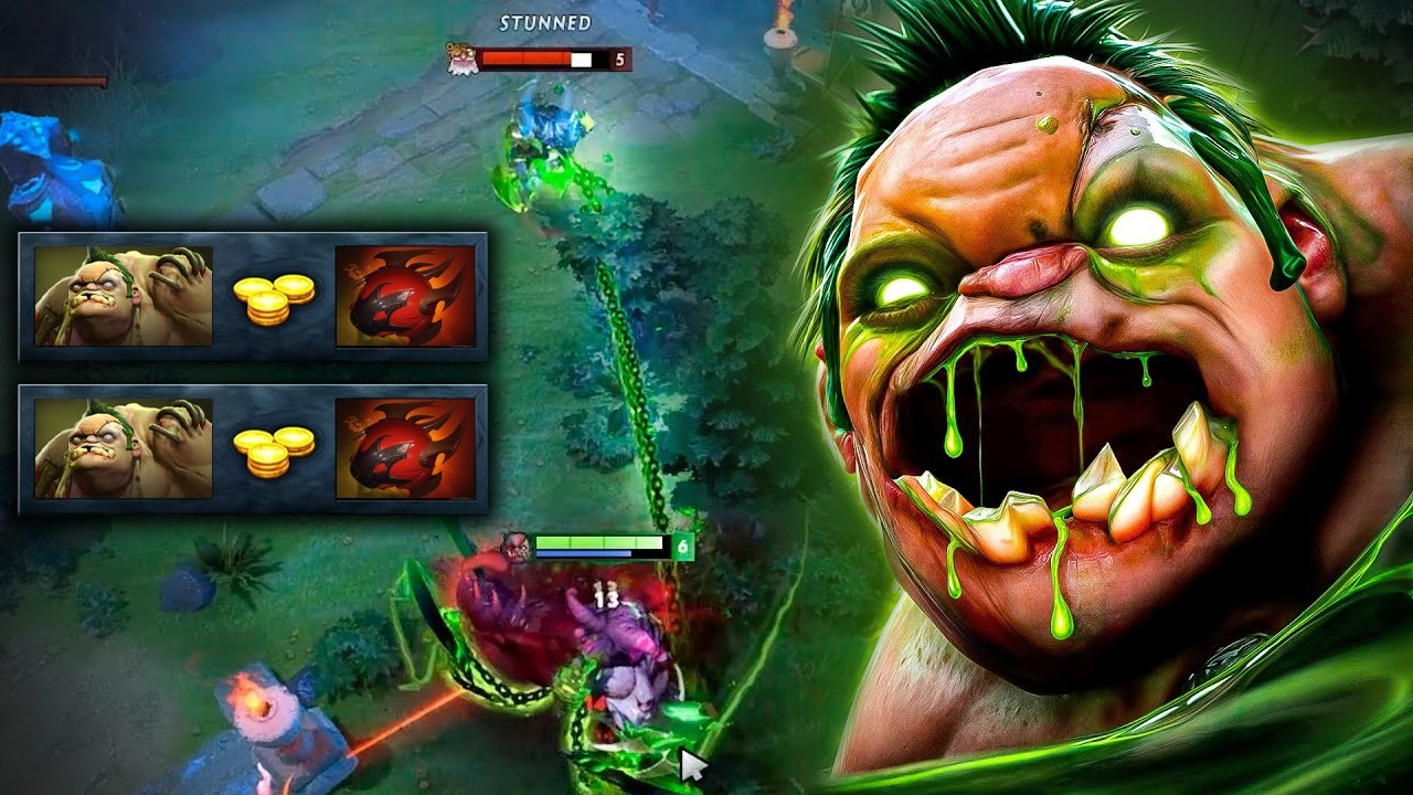 Unkillable Raid Boss Pudge x2 Heart 33Kills Rampage Dota 2