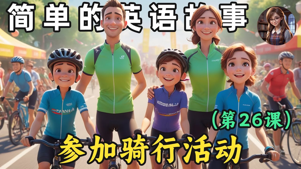 提升英文听说能力 🎧简单英语故事《参加骑行活动》第26课(English Listening)