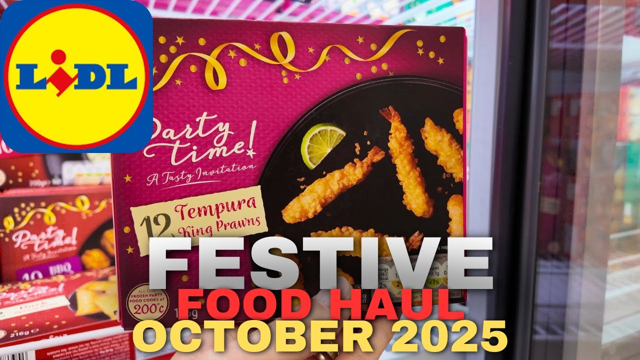 LIDL Delicious Festive Food Haul - Christmas Snacks & Desserts - October 2025