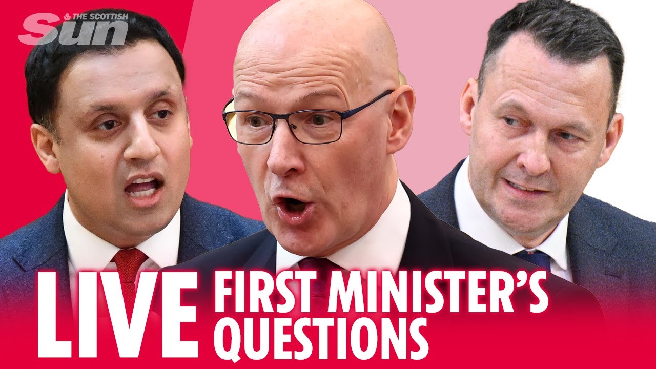 FMQs - First Minister John Swinney  faces questions from opposition leaders at Holyrood