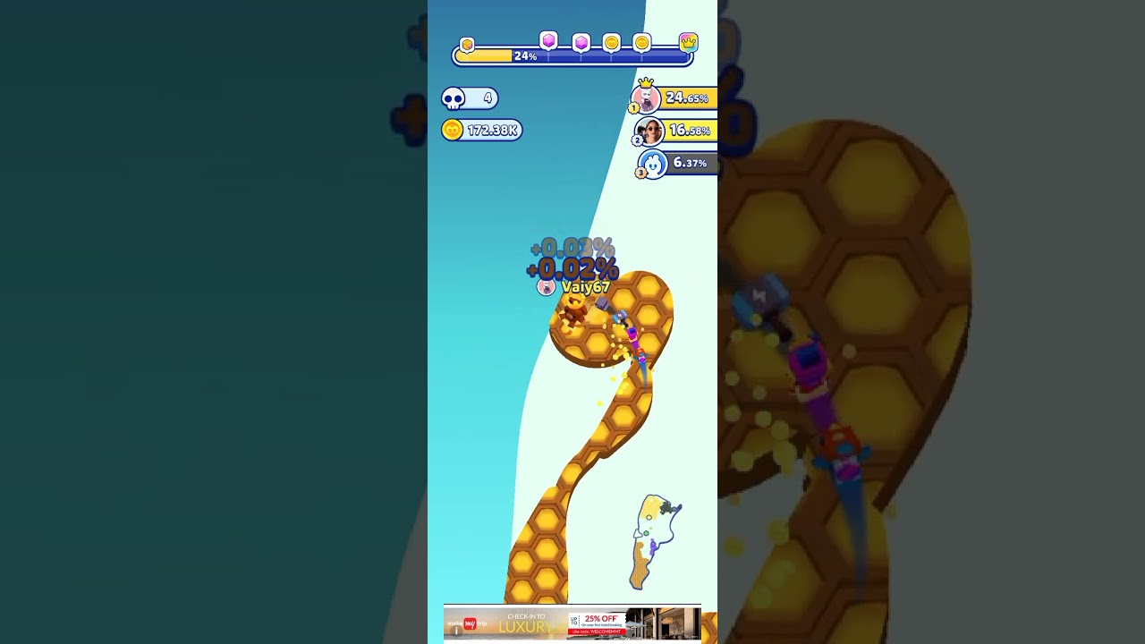 I am playing paper.io 2!!!!!