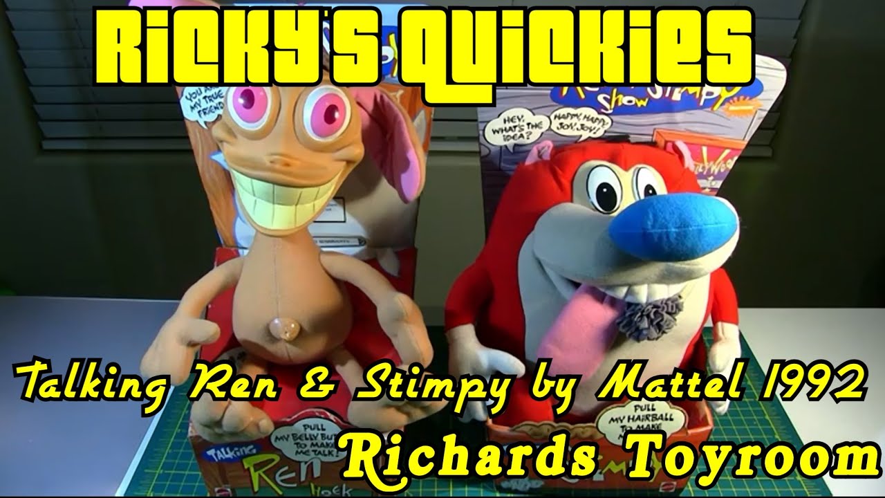 Review of Talking Ren & Stimpy Plush Dolls, 1992 by Mattel