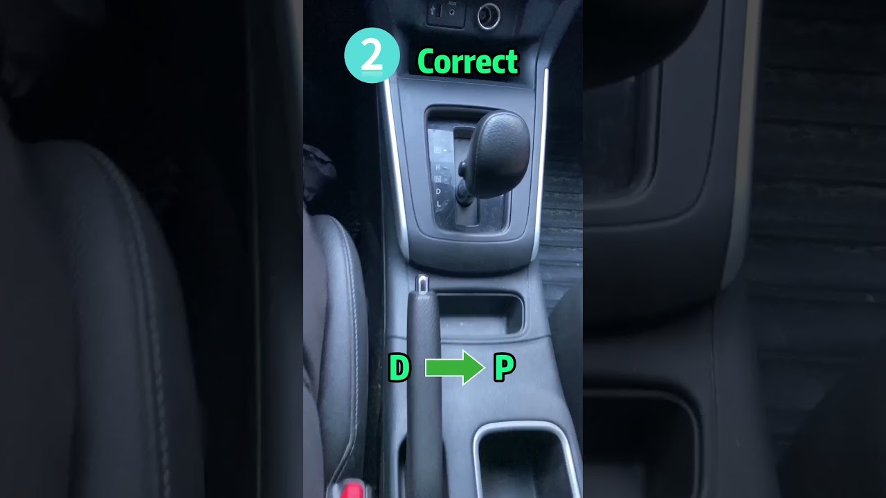 The parking sequence of automatic transmission cars is very important #car #automobile #tips