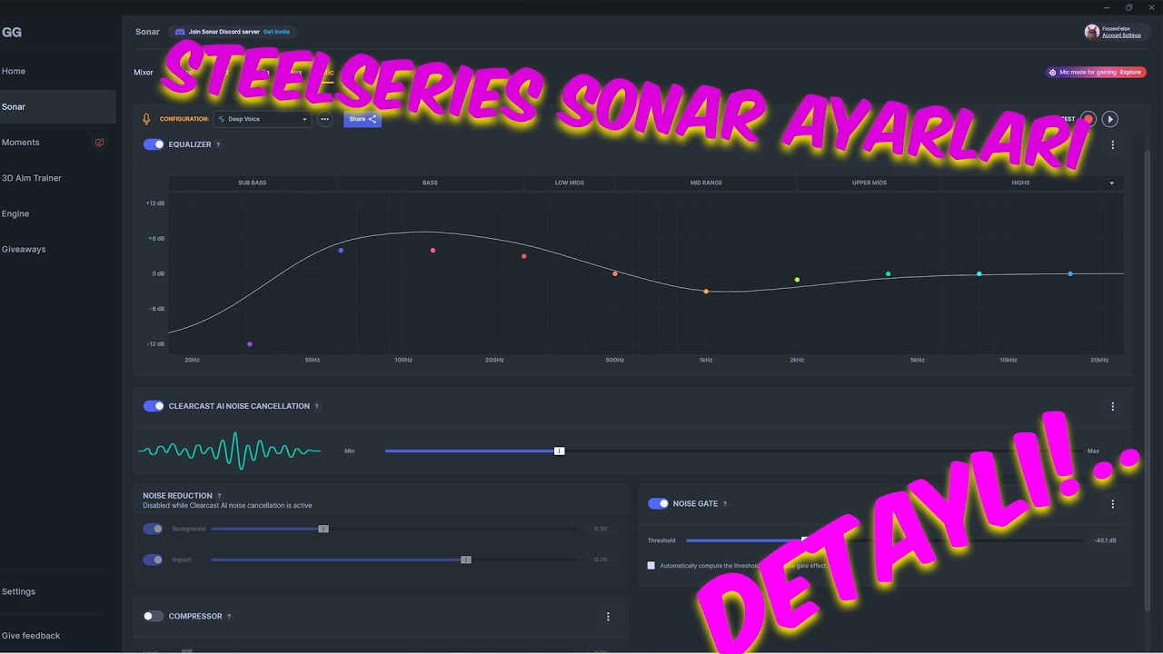 Steelseries Sonar Ayarları Detaylı Anlatım - Arctis 7p+ Sonar Ayarları