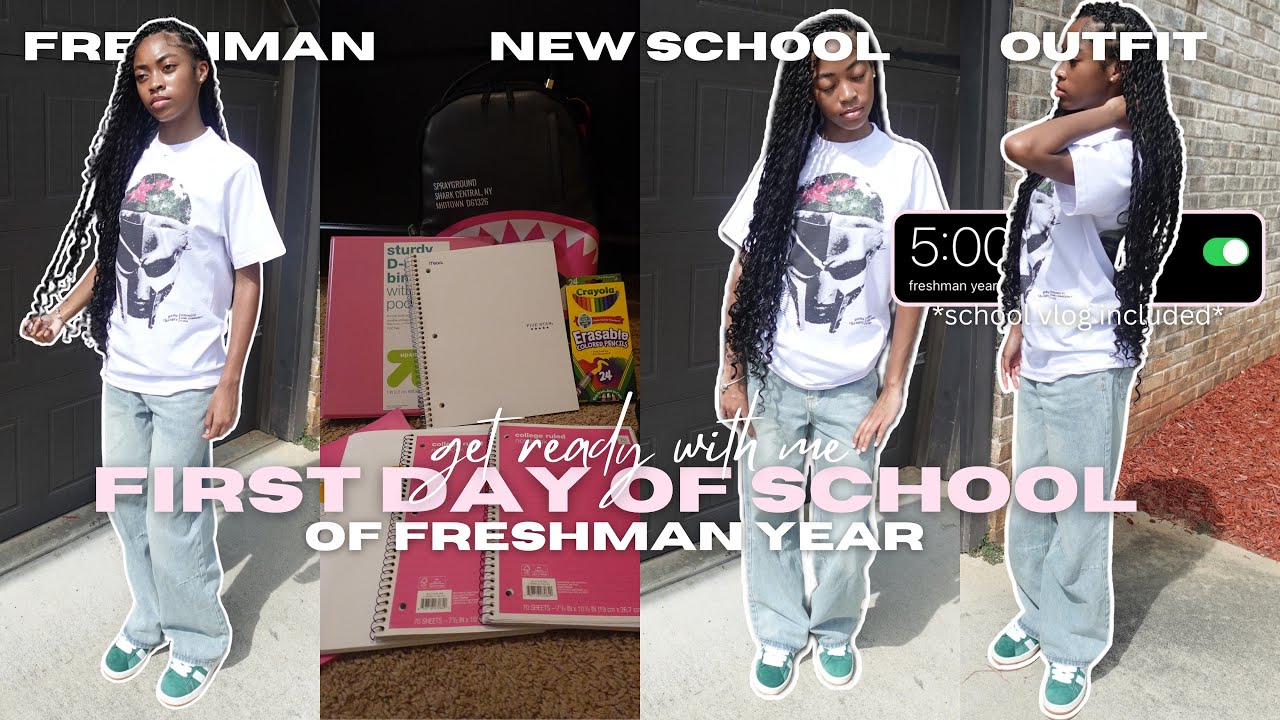 GRWM: FIRST DAY OF HIGHSCHOOL '24 | *freshman edition,* school vlog, ootd ✧˖°. | TijuanaNicole