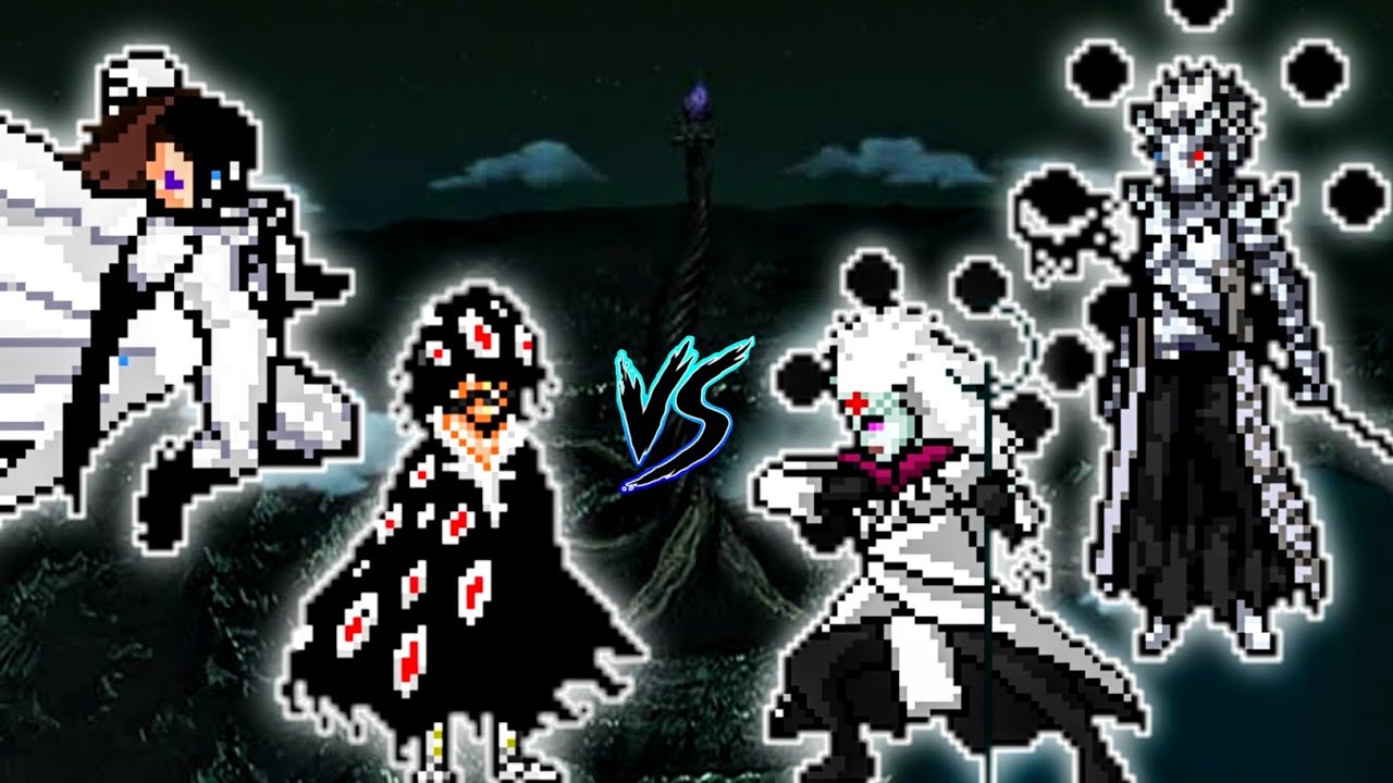 Yhwach Bach V2.1 OP & Aizen Sosuke OP VS Uchiha Madara OP & Obito OP (all form) in Jump Force Mugen