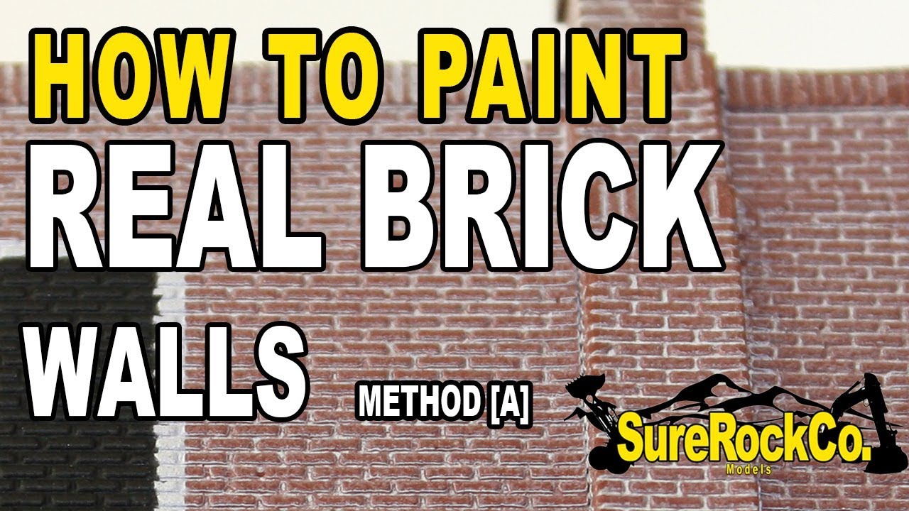 PAINT BRICK MORTAR WALLS Scale Model Structures [A]