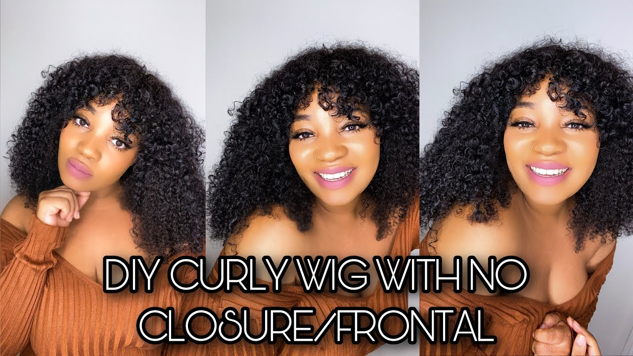 How To Make A No Closure/Frontal Wig With Bangs| *Very Beginner Freindly| ISEEHAIR
