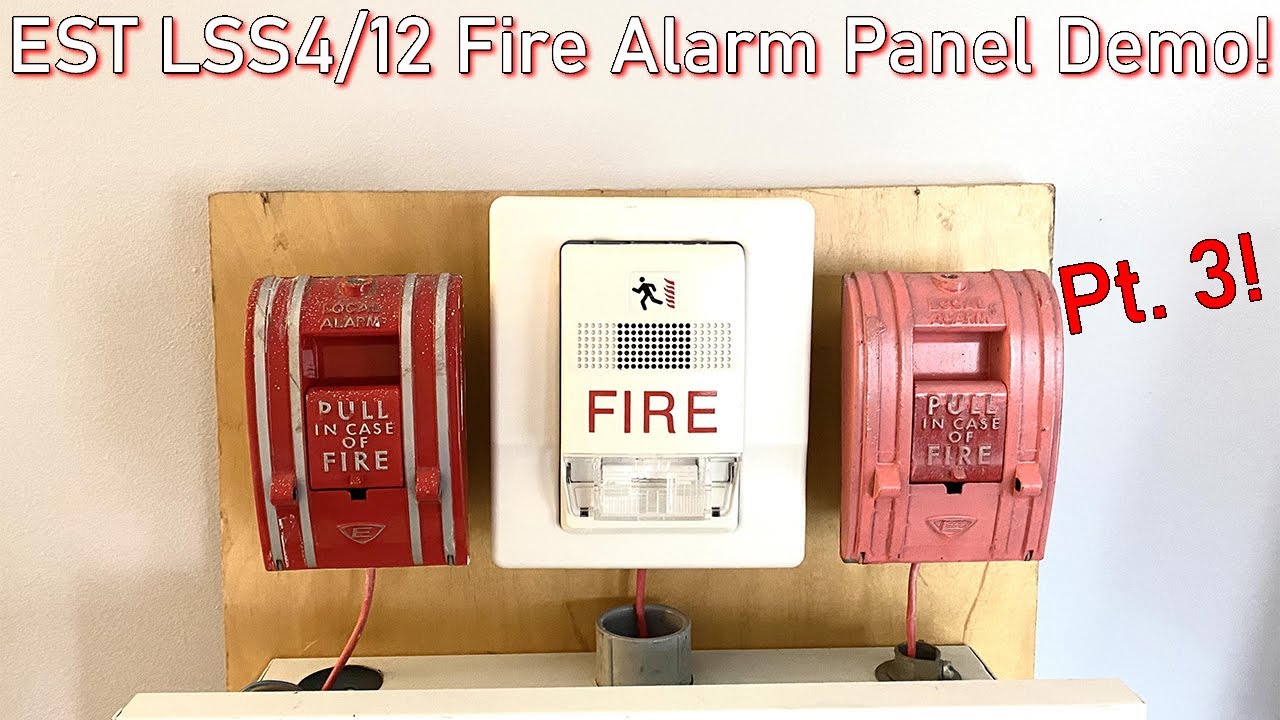 EST LSS4/12 Fire alarm panel demo pt. 3! (EST Genesis and 270A-SPO's)