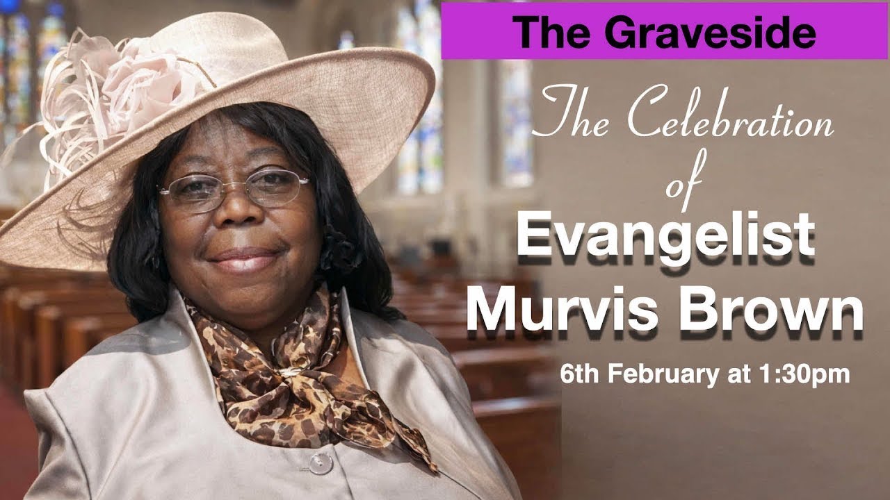 This is the Graveside of Celebration of Life Evangelist M Brown