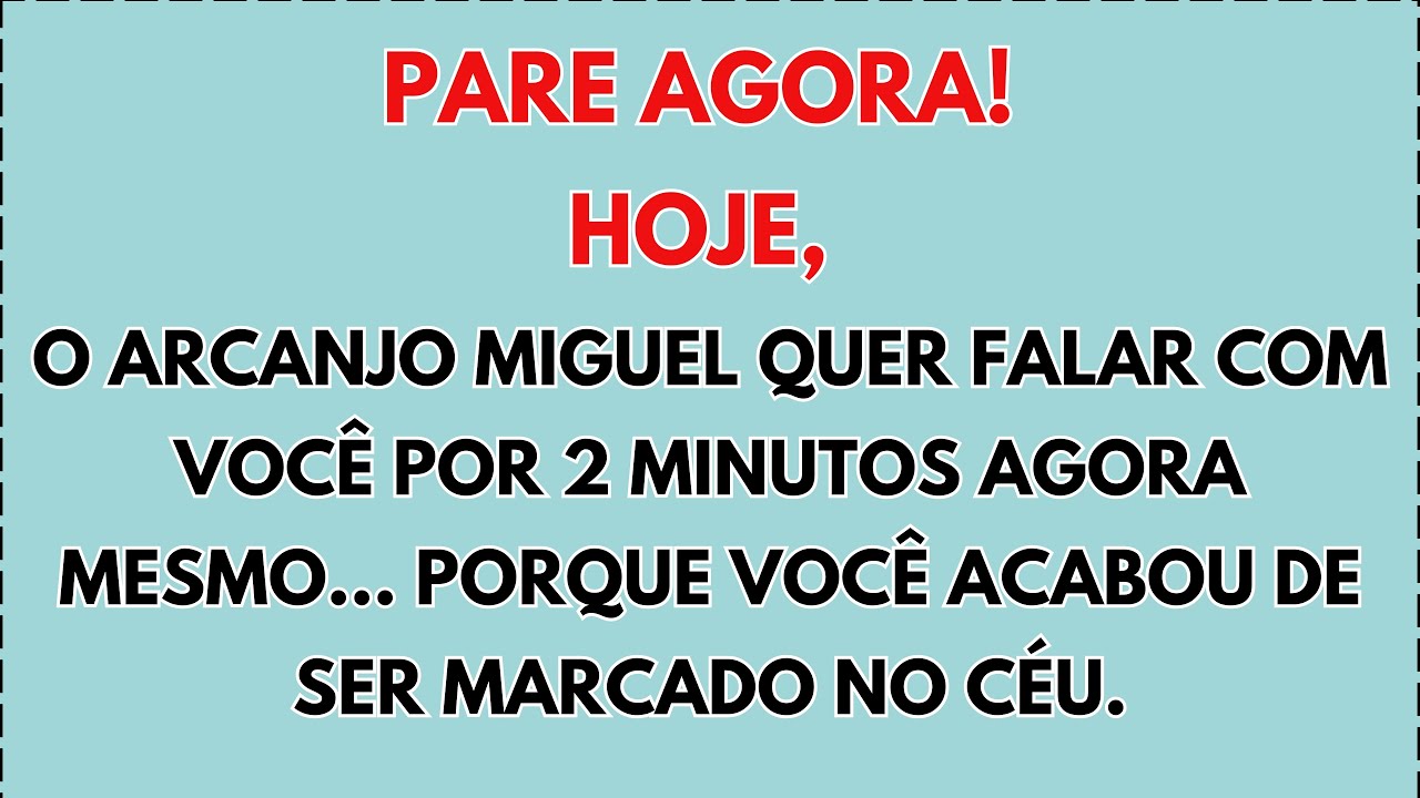 🚨 HOJE, 23 DE JANEIRO, O ARCANJO MIGUEL DIZ: PRECISO DE 2 MINUTOS COM VOCÊ IMEDIATAMENTE… PORQUE...