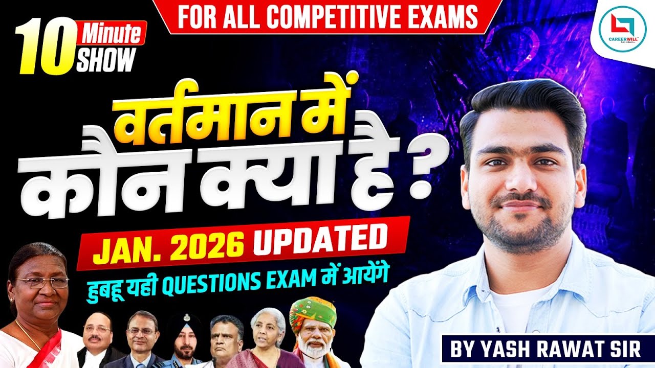 वर्तमान में कौन क्या 2026 | Vartman me kaun kya hai 2026 ? | Kaun kya hai current affairs 2026