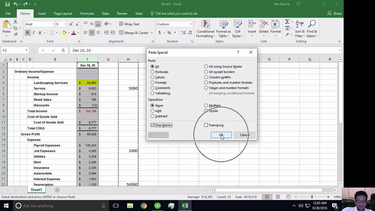 Best Excel Shortcuts & Tricks: Paste Special