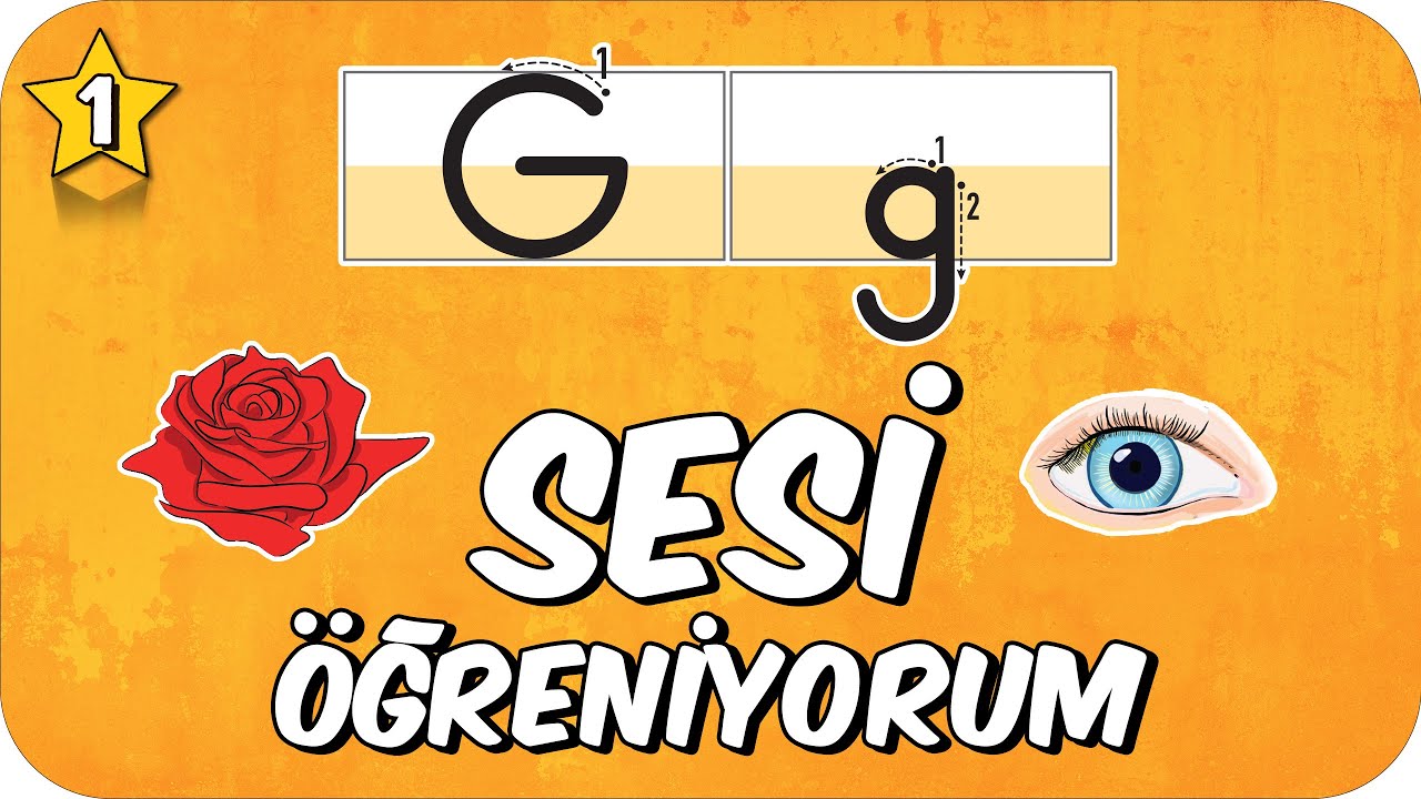 G Sesi &Ouml;ğretimi 🌹 Okunuşu ve Yazılışı 🌞 1.Sınıf #2025