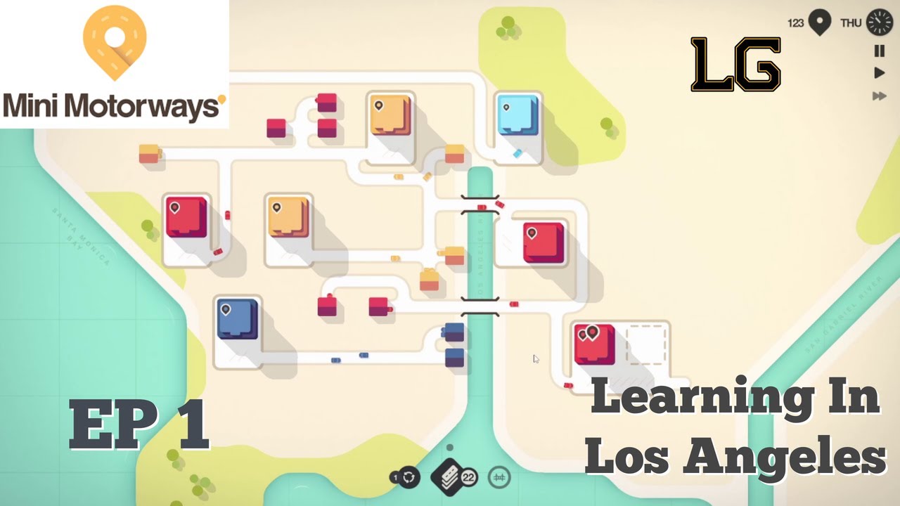 Let's Play Mini Motorways Ep 1 - Learning In Los Angeles