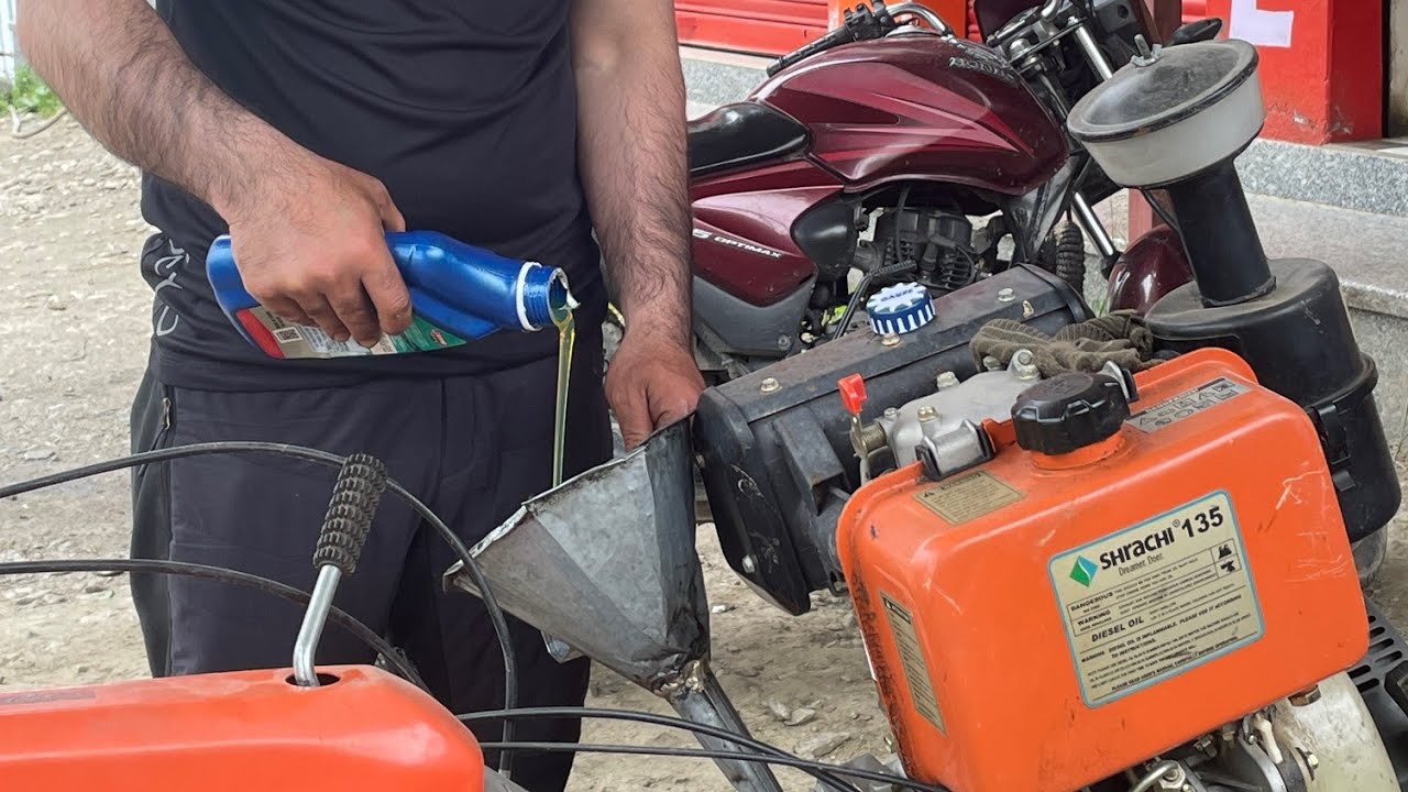 How to change Excel oilseal 9hp power weeder