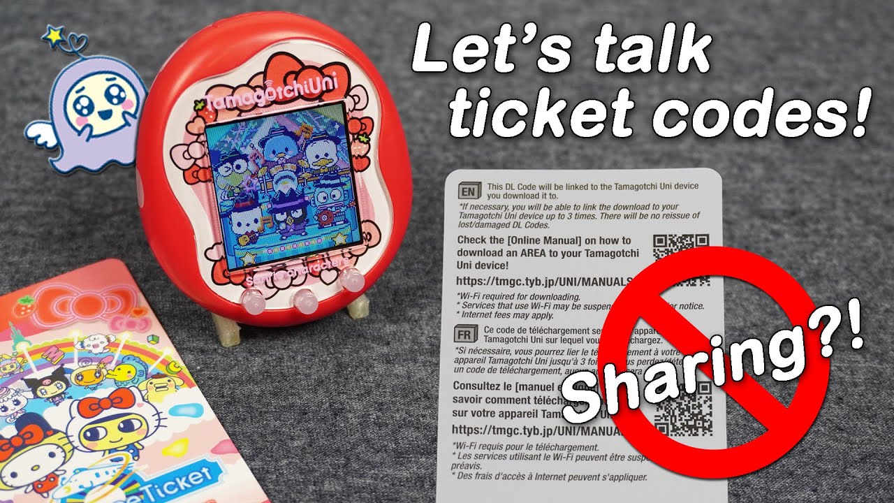 Tamagotchi Uni Tamaverse Ticket FAQs answered! | How many uses? Multiple downloads on one Uni?