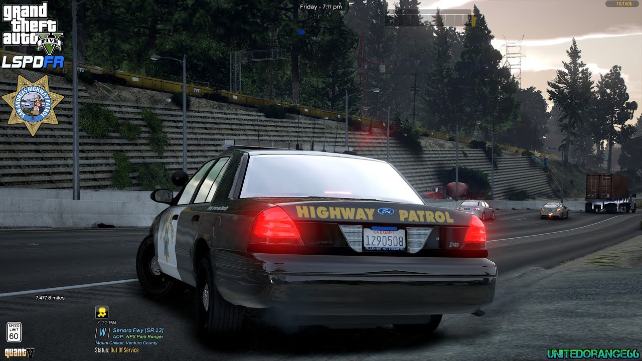 GTA V - LSPDFR 0.4.9🚔 - SAHP/CHP - Highway Patrol - Pursuit Shots Fired - 4K