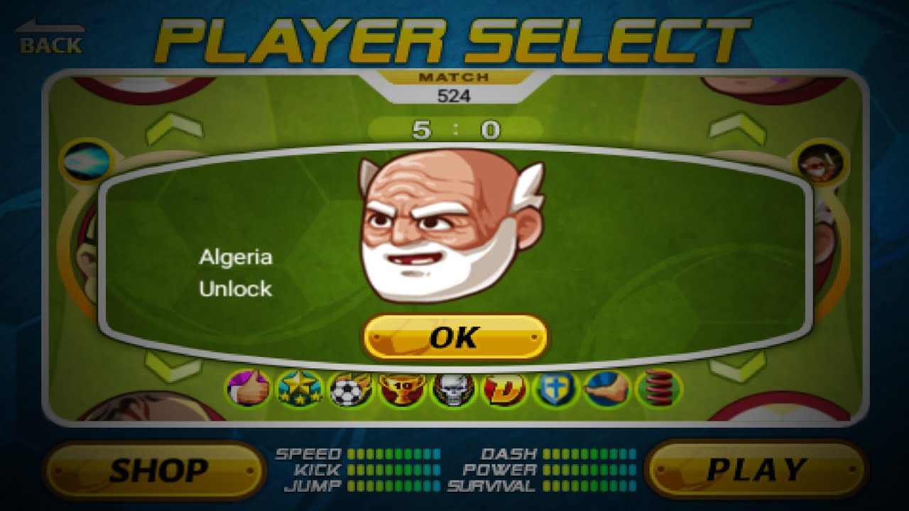 Head Soccer I Desbloqueando a Argelia