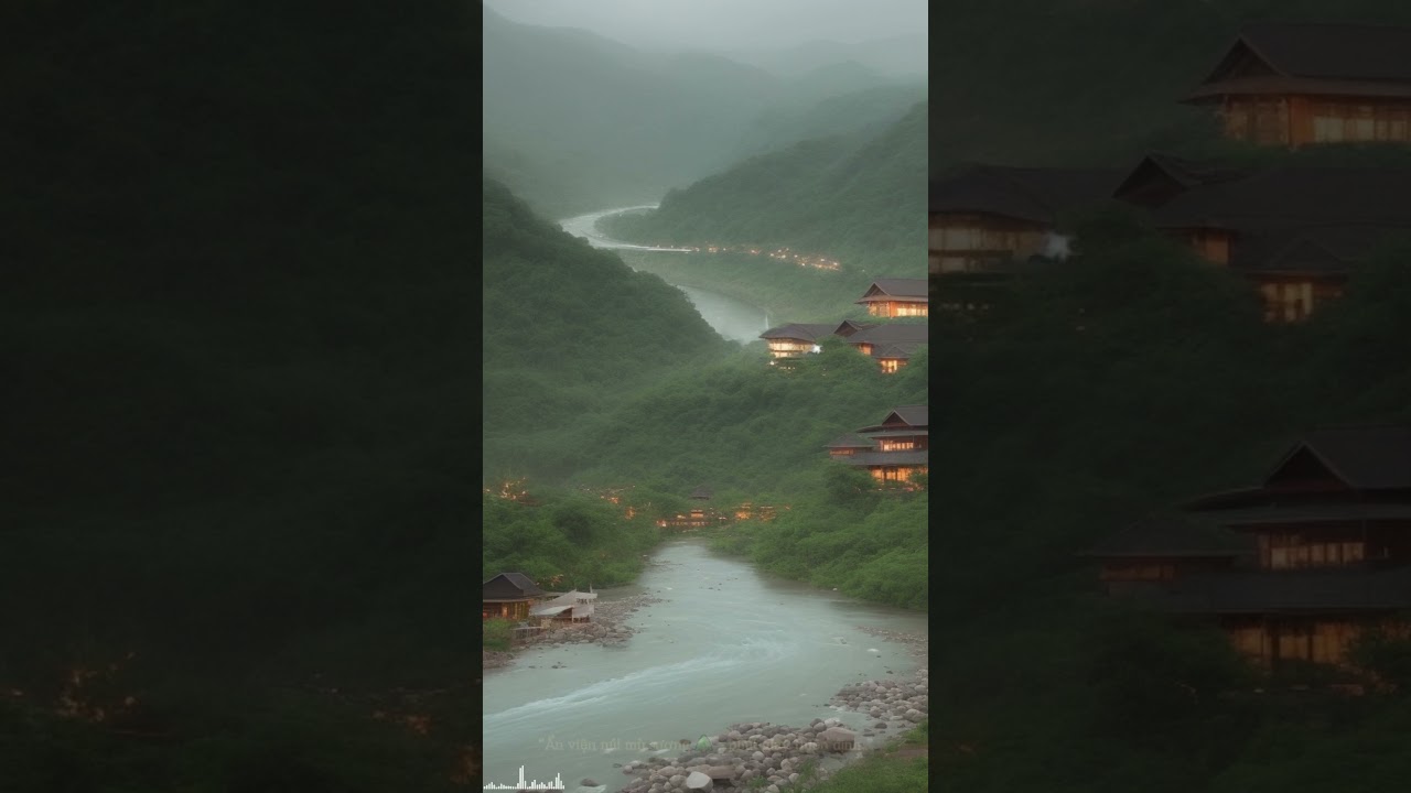 Zen River Escape 🌊 | 1 Minute of Calm  #MountainRetreat #NatureRelax #CalmShorts #mizuFlowhealing