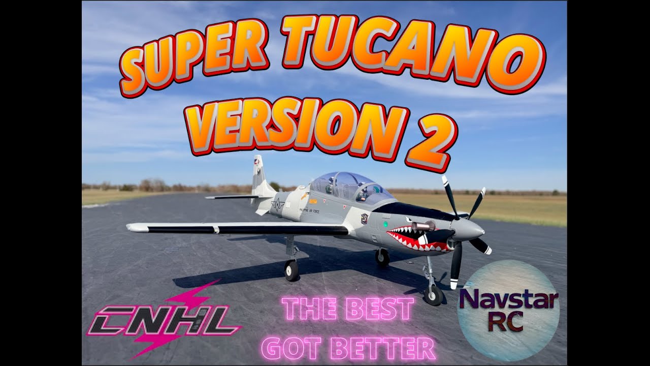 Лучший радиоуправляемый самолёт 2025 года — новый и улучшенный Super Tucano PNF 1600 мм от CNHL. ...
