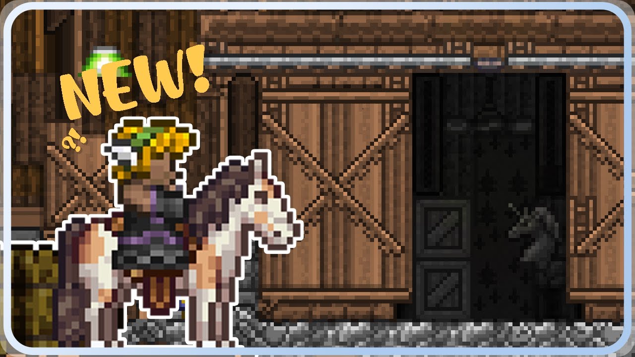 I Used Terraria's new Mannequins to build a Stable!