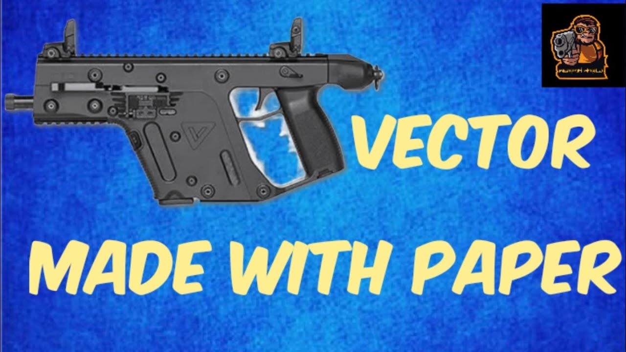 How to make paper vector gun