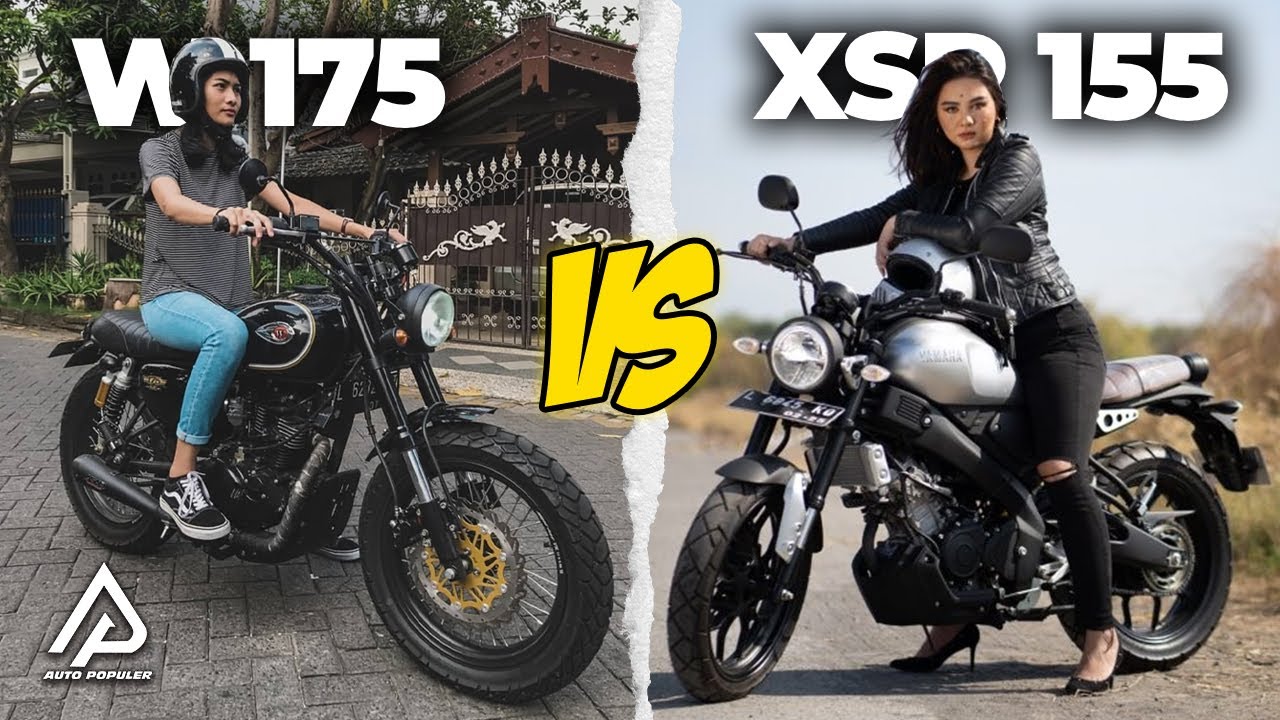 PILIH TEKNOLOGI ATAU NYAMAN! Perbandingan Kawasaki W175 VS Yamaha XSR 155, MANA YANG UNGGUL..