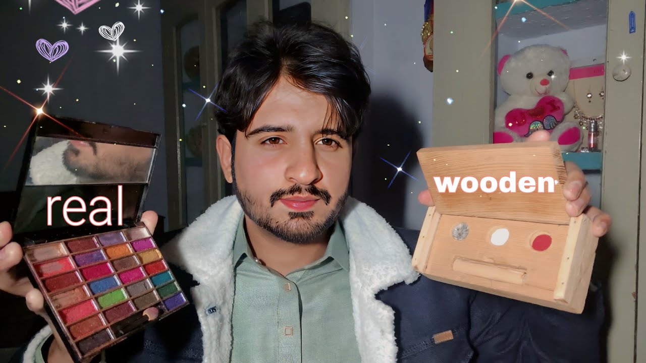 Asmr • Done Your makeup 💄 with Real vs wooden makeup 💄