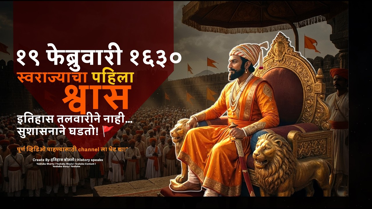 छत्रपति शिवाजी महाराज की जय l19 Feb 1630 Special  l #ShivajiMaharaj  #marathishorts