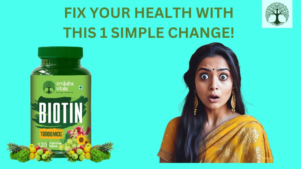Vruksha Vitals Biotin Tablets Review for Hair Growth & Best Biotin Supplements for Healthy Hair&Skin