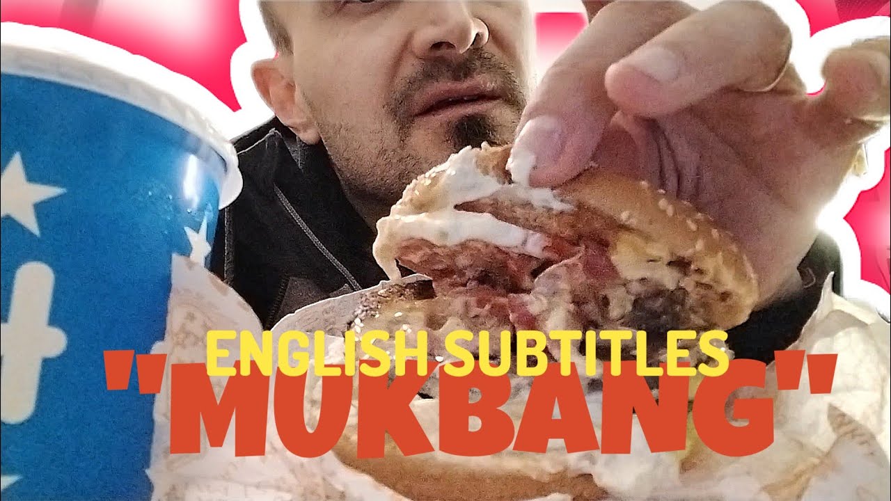 (Finnish spoken)HESBURGER MUKBANG🍔( English subtitles) #asmreating #asmr