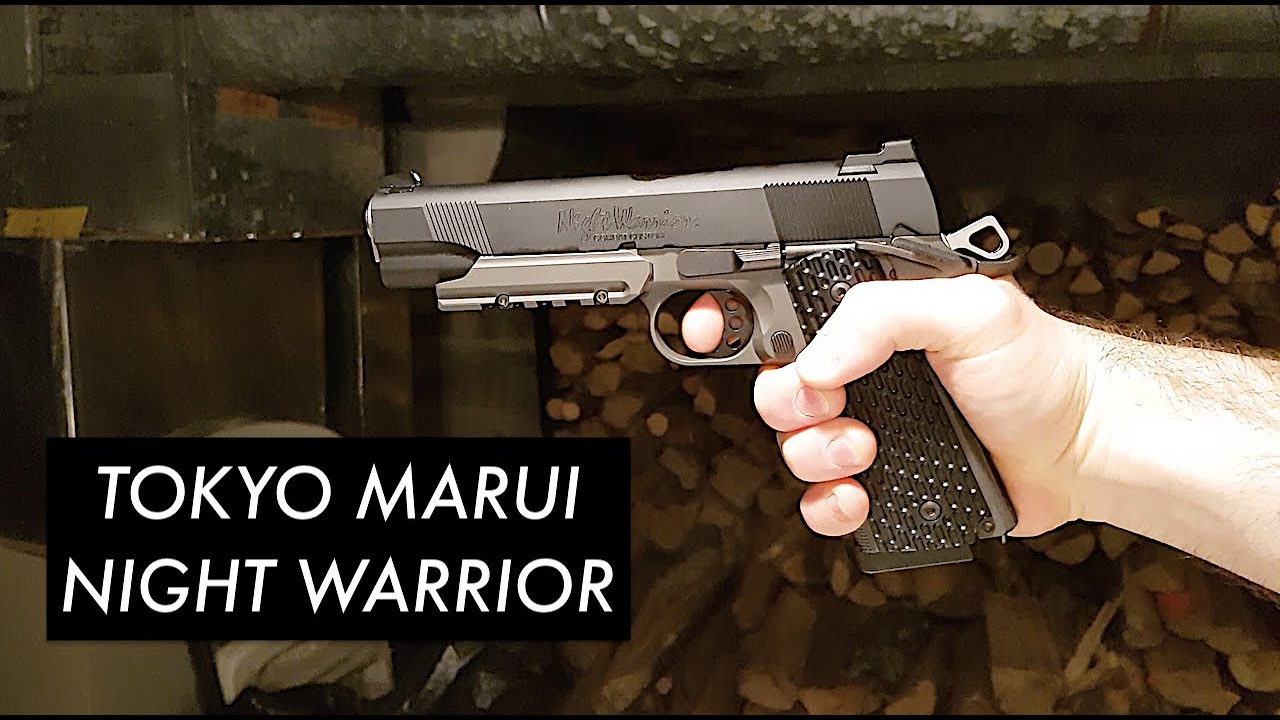 Airsoft Tokyo Marui NIGHT WARRIOR 1911A1 GBB Pistol