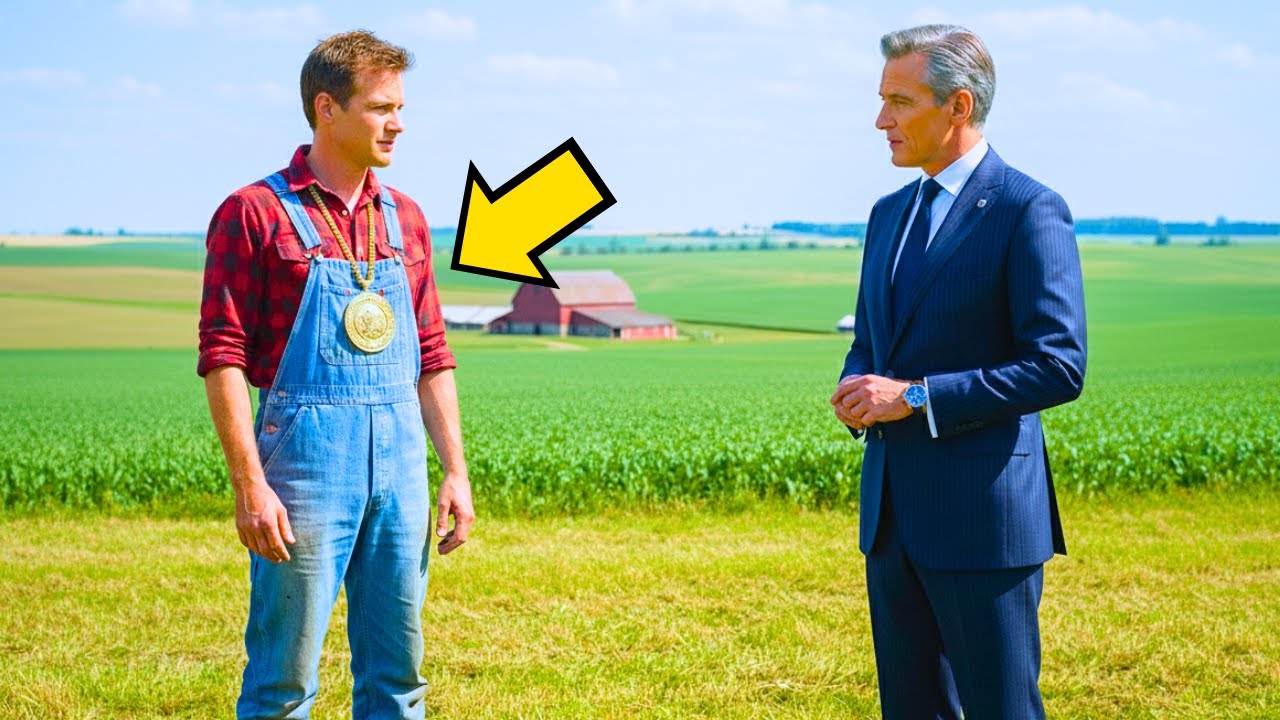 ALS ER AM BAUERN VORBEIGING, ERSTARRTE DER MILLIONÄR, ALS ER SEIN MEDAILLON SAH... DASSELBE, DAS..