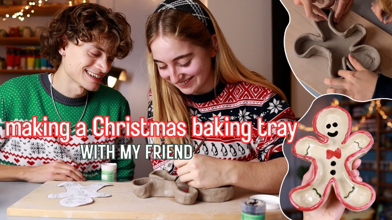 Making a Ceramic Gingerbread Man Baking Tray with&nbsp;my&nbsp;Friend