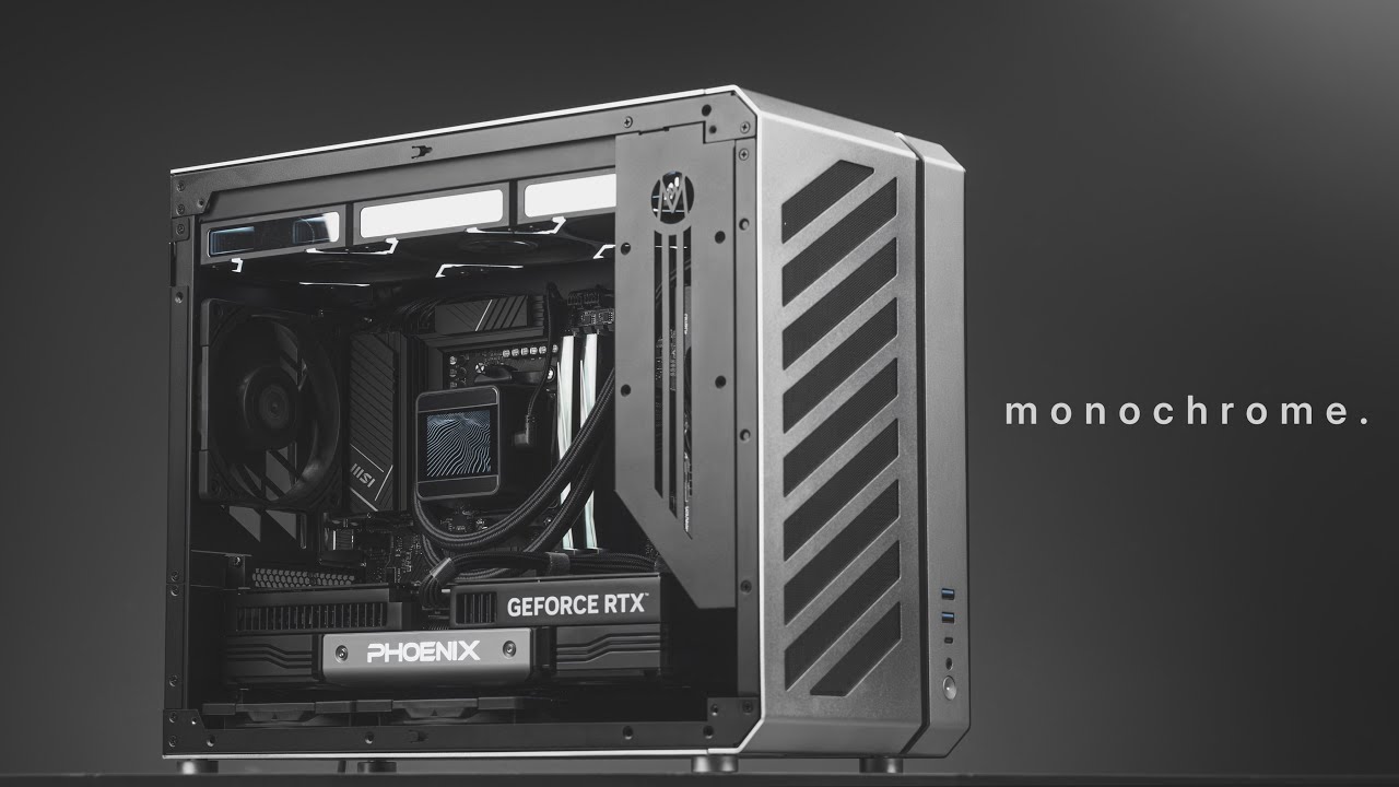 Minimalist Monochrome PC Build - Mechanic Master C34 Pro