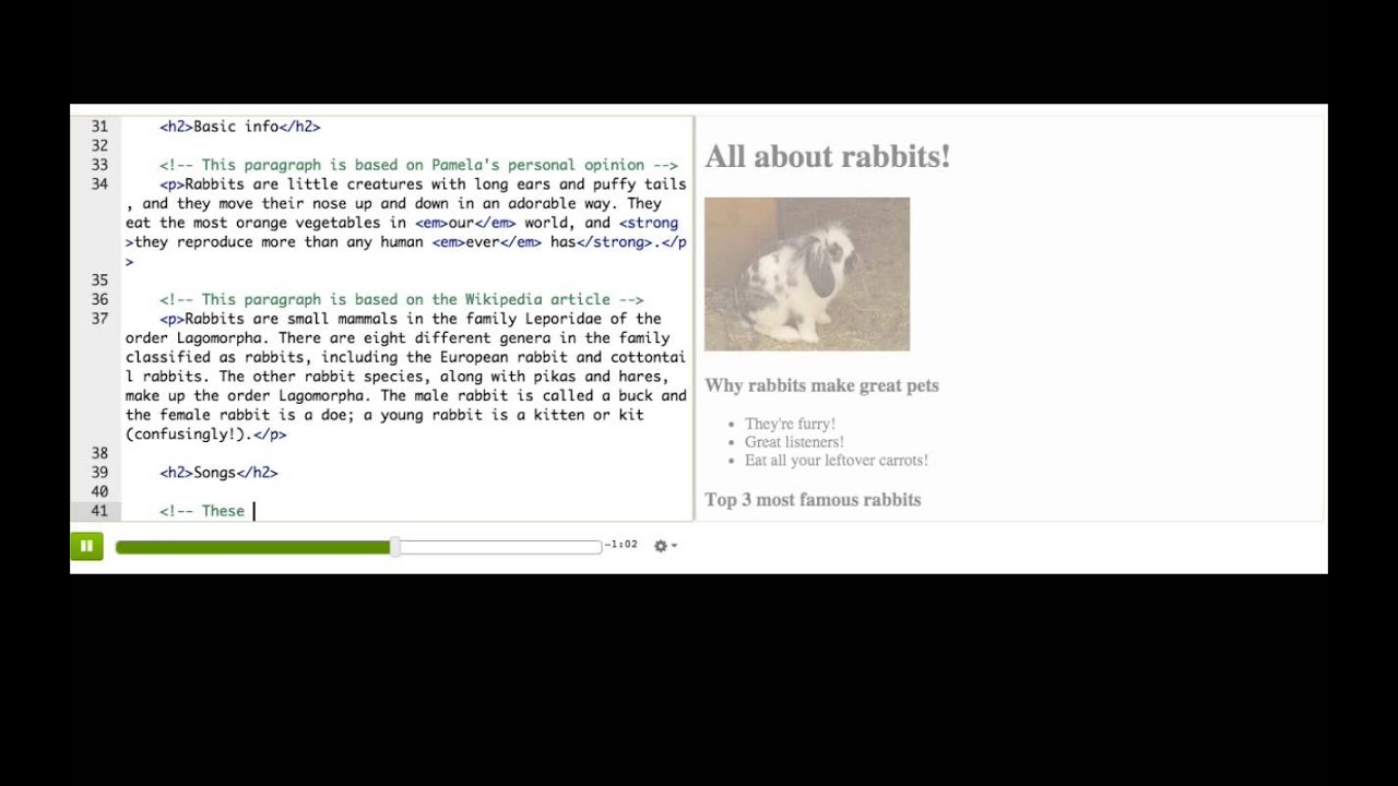 HTML comments | Intro to HTML/CSS: Making webpages | Computer Programming | Khan Academy