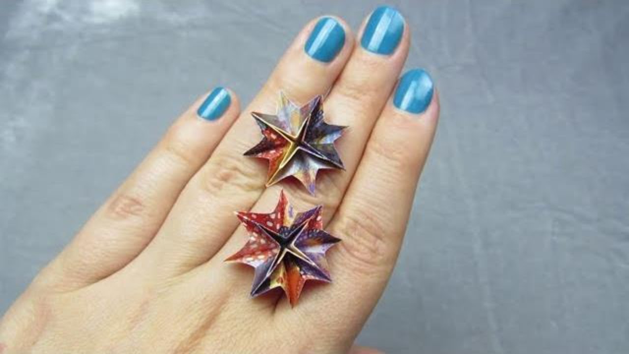 Bijou mini ETOILE en papier origami