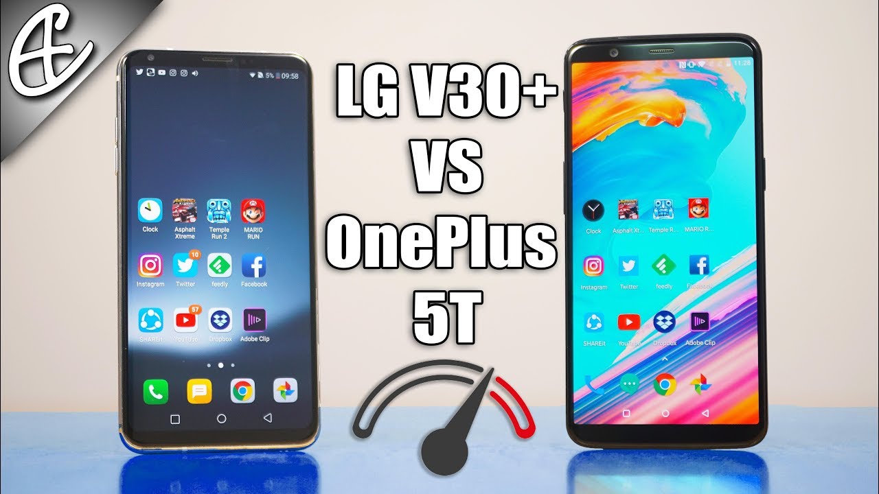 LG V30+ vs OnePlus 5T Speedtest Comparison - V for Victory?
