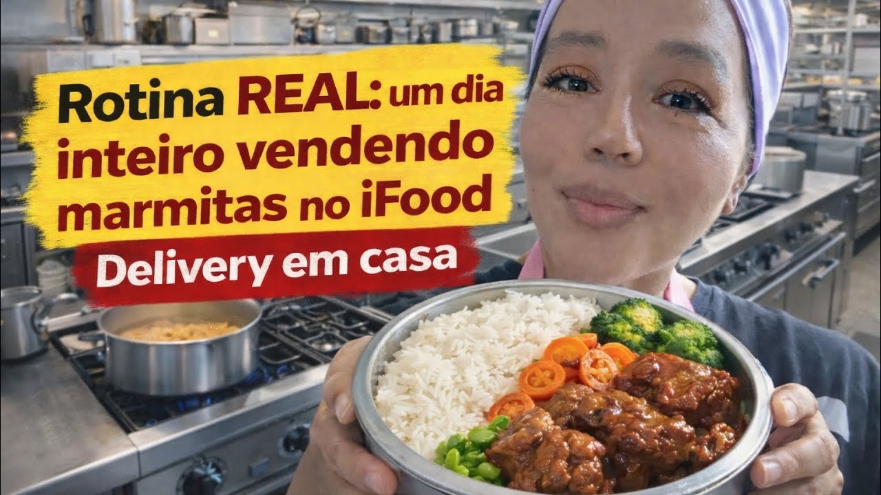 ROTINA REAL: UM DIA INTEIRO VENDENDO MARMITAS NO IFOOD | DELIVERY EM CASA
