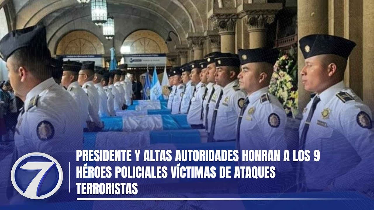 Presidente y altas autoridades honran a los 9 héroes policiales víctimas de ataques terroristas