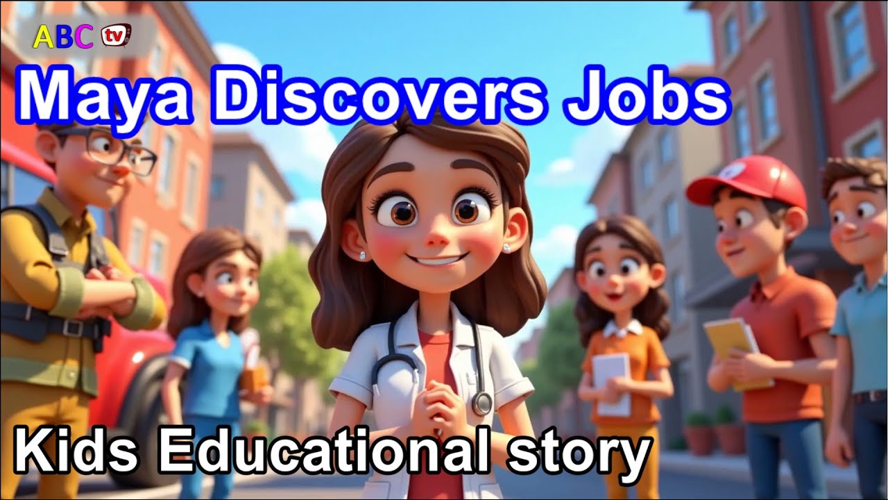 Maya Discovers Jobs | A Kids Educational Story About Careers, Curiosity, and Community Helpers 👩‍⚕️🚒