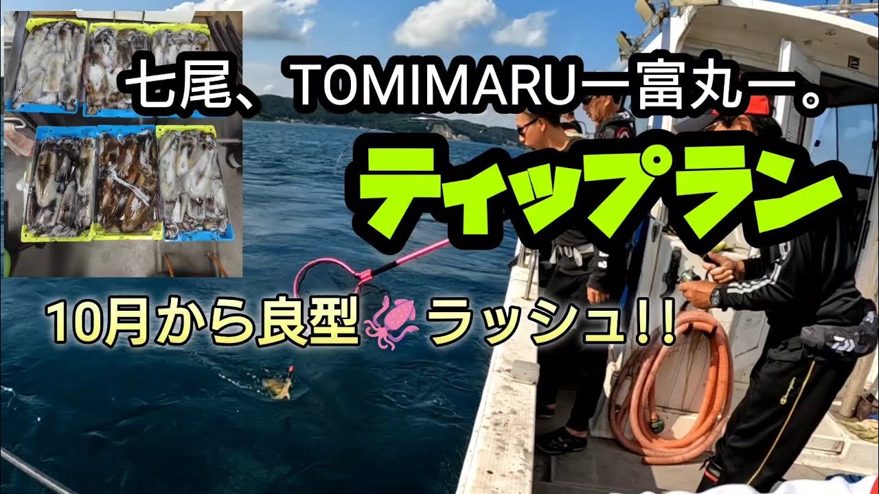 ティップラン。七尾ーTOMIMARUー富丸。10月で、良型ラッシュ!!