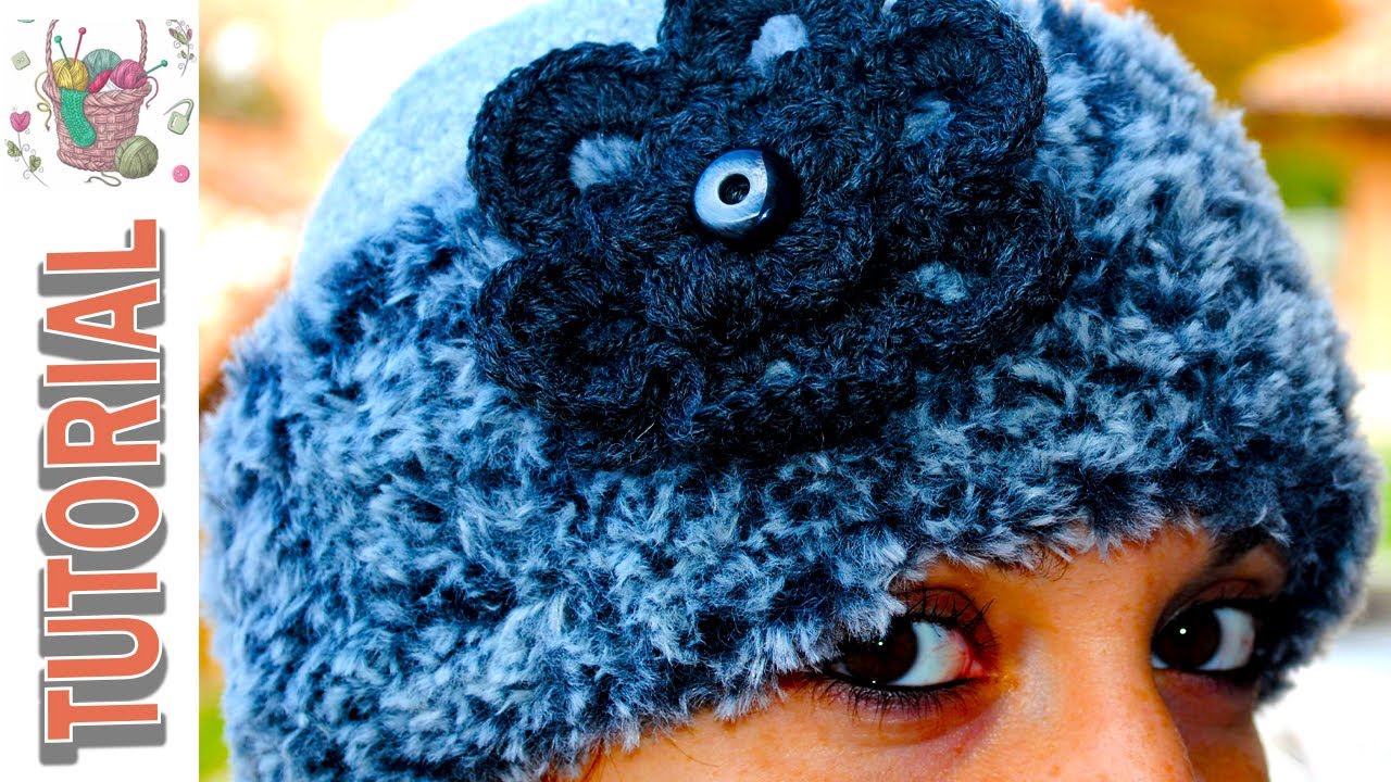 CAPPELLO DI LANA - TUTORIAL UNCINETTO  - Video tutorial, cappello di lana all' uncinetto invernale