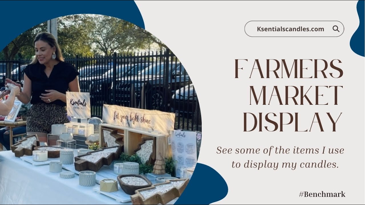 Holiday farmers market and small business pop up shop. Table Display and set up tips Start to finish