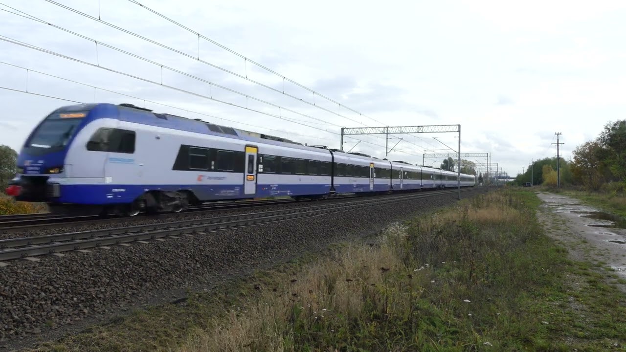 ED160-014 z IC Hutnik do Gdyni EN57-1450 z Regio 55337 do Gdyni nielegalne wyścigi